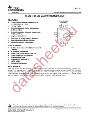 TRF3702IRHC datasheet  